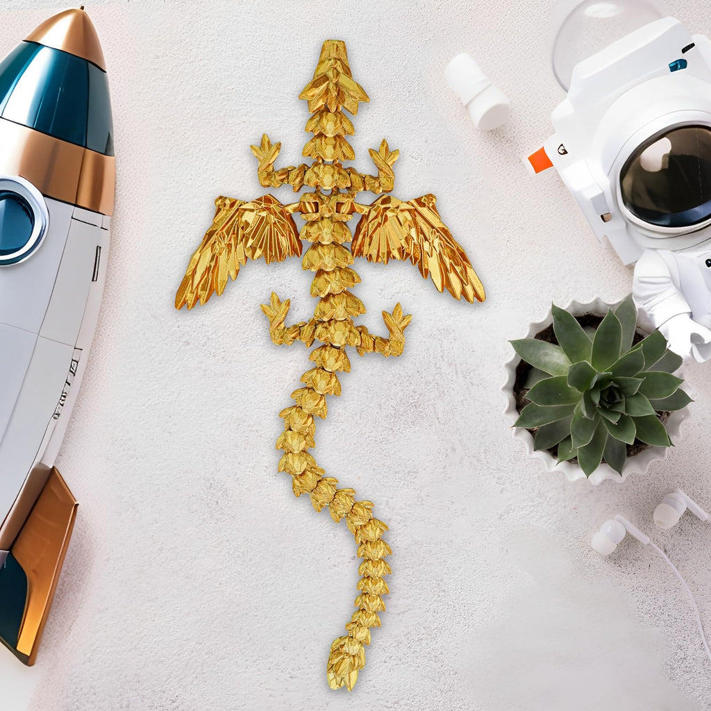 Winged Dragon Inside Surprise Egg Fun Collectible Toy Gift for Kids and Adults, 3D Printed Fantasy Dragon Ideal for Christmas Easter Birthdays and Holiday Decorations (Purple, Medium)